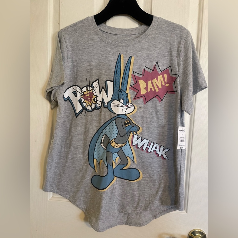 Collectible Animation NWT Vintage 100yrs Bugs Bunny & Lola Mash Up Ladies T 3XL
